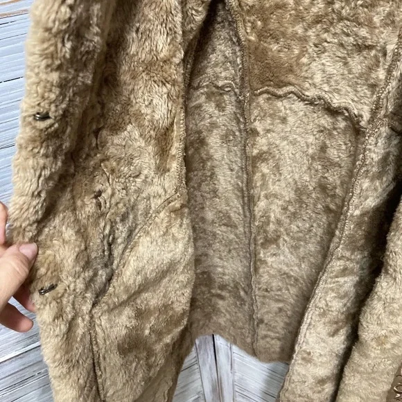 vintage 1980S/90S Esprit embroidered Faux Suede Boho Jacket XL - Picture 7 of 8